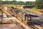 Southbound manifest eases into the yard